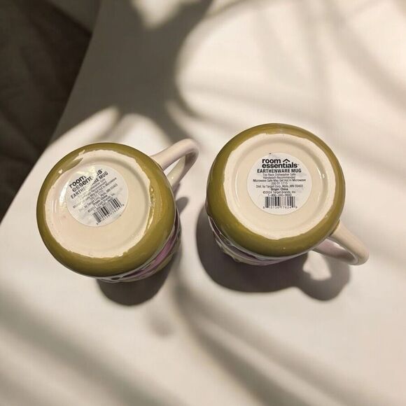 Room Essentials Earthenware Mug Set Of 2 Donut New - Picture 5 of 5